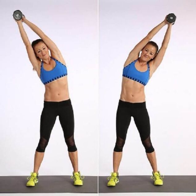 It leans to the side