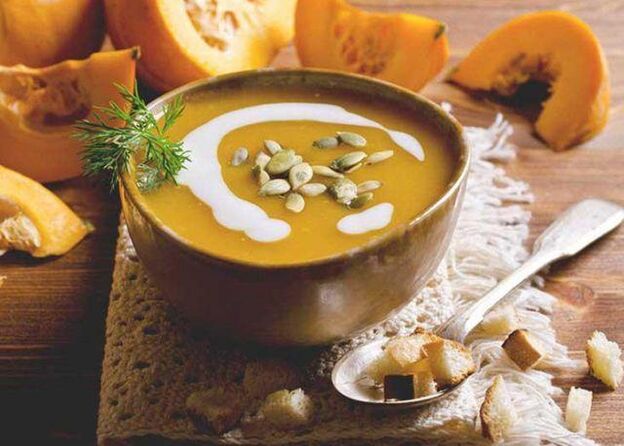 Creamy soups should be eaten during the acute course of gastritis. 