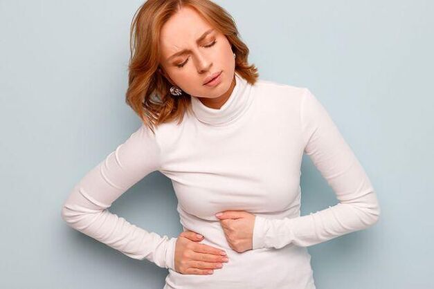 Gastritis in women requiring a diet
